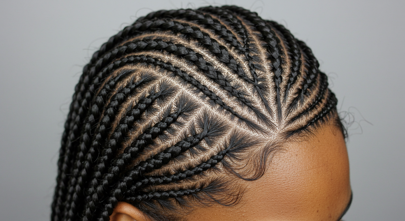 Braided style with colorful accessories